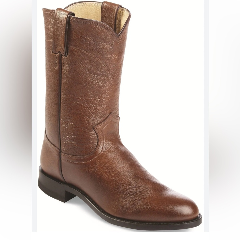 Justin Men's Jackson Roper Rich Brown Western Boots Size 11